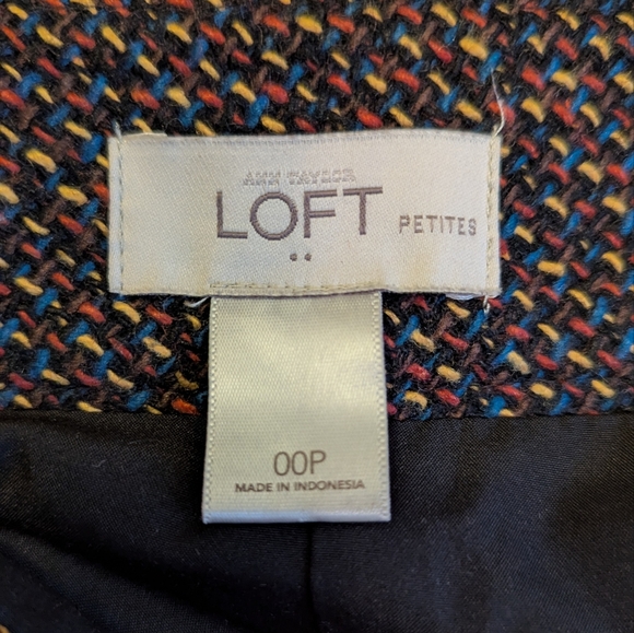 LOFT Black and Brown Tweed Pencil Skirt - Picture 5 of 8